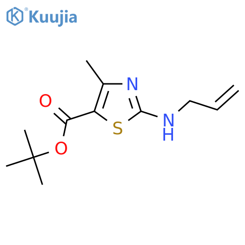 tert-butyl 4-methyl-2-(prop-2-en-1-yl)amino-1,3-thiazole-5-carboxylate structure