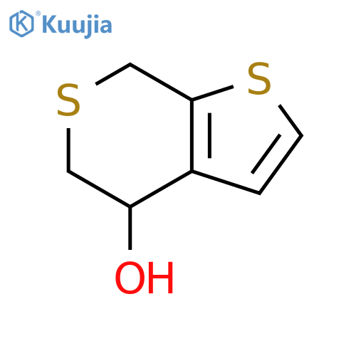 5H-Thieno[2,3-c]thiopyran-4-ol, 4,7-dihydro- structure
