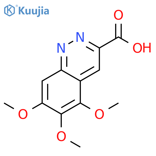 5,6,7-trimethoxycinnoline-3-carboxylic acid structure