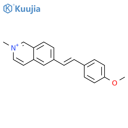 Isoquinolinium, 6-[2-(4-methoxyphenyl)ethenyl]-2-methyl- structure