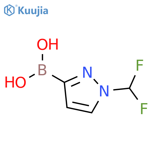 Boronic acid, B-[1-(difluoromethyl)-1H-pyrazol-3-yl]- structure