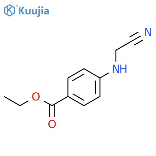 Benzoic acid,4-[(cyanomethyl)amino]-, ethyl ester structure