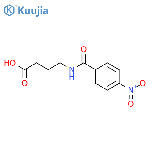 Butanoic acid,4-[(4-nitrobenzoyl)amino]- structure