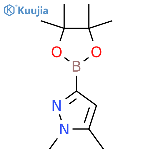 1,5-dimethyl-3-(4,4,5,5-tetramethyl-1,3,2-dioxaborolan-2-yl)pyrazole structure