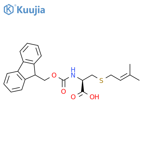 L-Cysteine, N-[(9H-fluoren-9-ylmethoxy)carbonyl]-S-(3-methyl-2-buten-1-yl)- structure