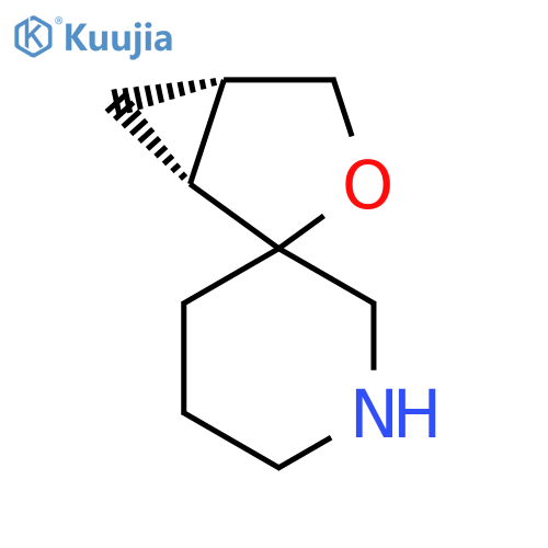 rac-(1R,5S)-3-oxaspiro[bicyclo[3.1.0]hexane-2,3'-piperidine] structure