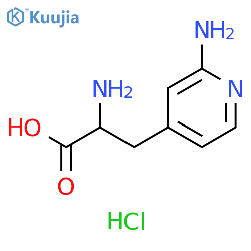 4-Pyridinepropanoic acid, α,2-diamino-, hydrochloride (1:2) structure
