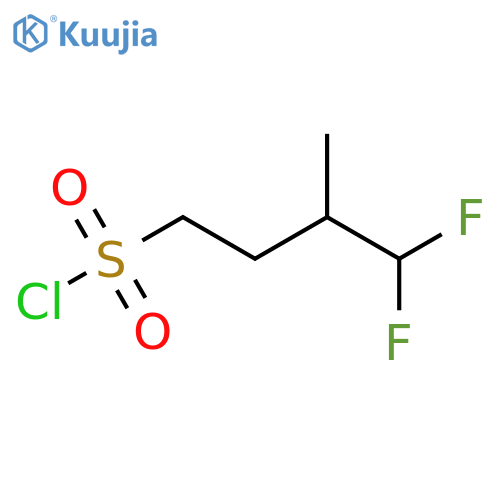 4,4-Difluoro-3-methylbutane-1-sulfonyl chloride structure
