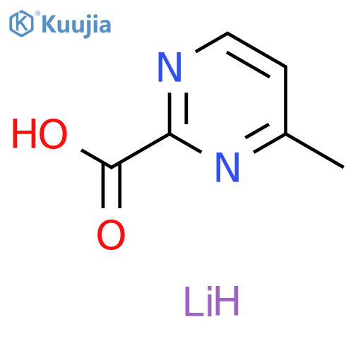 2-Pyrimidinecarboxylic acid, 4-methyl-, lithium salt (1:1) structure