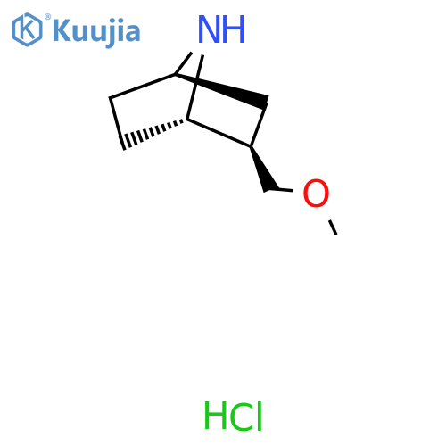 (1S,2R,4R)-2-(Methoxymethyl)-7-azabicyclo[2.2.1]heptane;hydrochloride structure