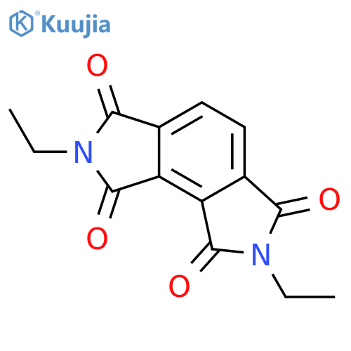 2,7-diethyl-1H,2H,3H,6H,7H,8H-pyrrolo3,4-eisoindole-1,3,6,8-tetrone structure