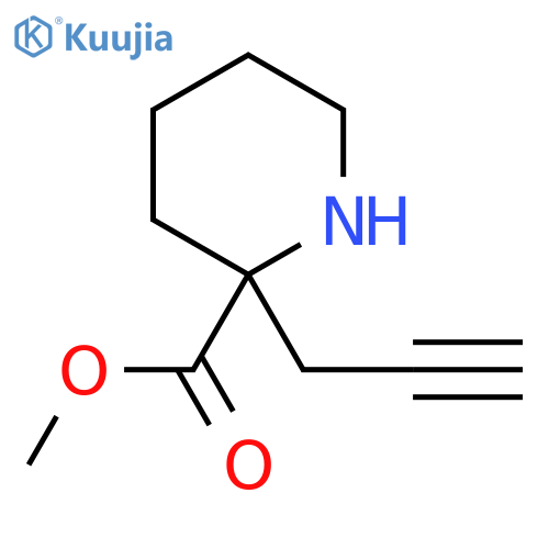 Methyl 2-(prop-2-yn-1-yl)piperidine-2-carboxylate structure
