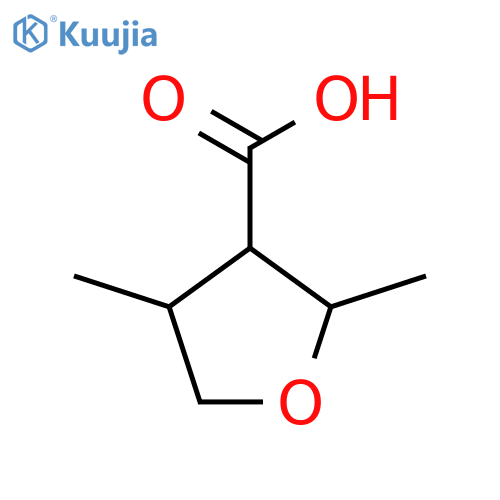 2,4-dimethyloxolane-3-carboxylic acid structure