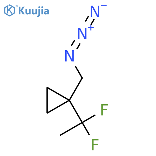 1-(Azidomethyl)-1-(1,1-difluoroethyl)cyclopropane structure