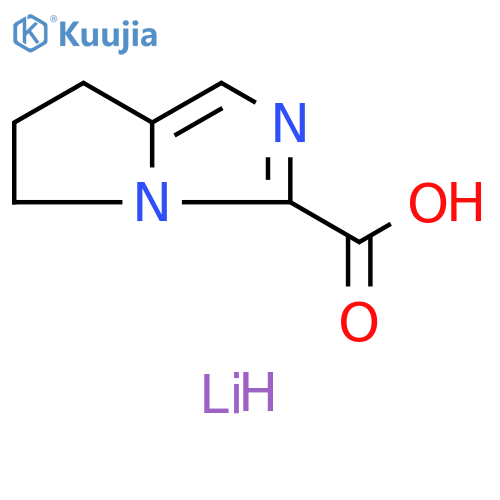 5H-Pyrrolo[1,2-c]imidazole-3-carboxylic acid, 6,7-dihydro-, lithium salt (1:1) structure