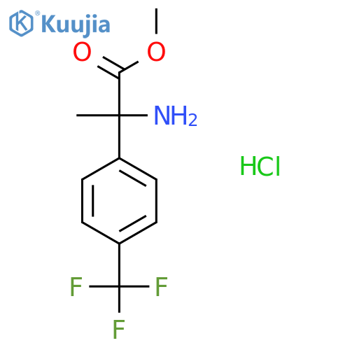 Methyl 2-amino-2-[4-(trifluoromethyl)phenyl]propanoate hydrochloride structure
