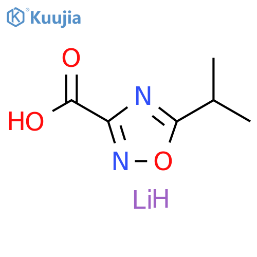 lithium(1+) ion 5-(propan-2-yl)-1,2,4-oxadiazole-3-carboxylate structure