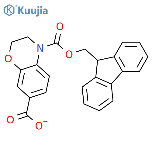 4-(9H-Fluoren-9-ylmethyl) 2,3-dihydro-4H-1,4-benzoxazine-4,7-dicarboxylate structure
