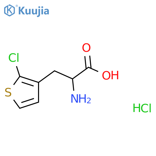 3-Thiophenepropanoic acid, α-amino-2-chloro-, hydrochloride (1:1) structure