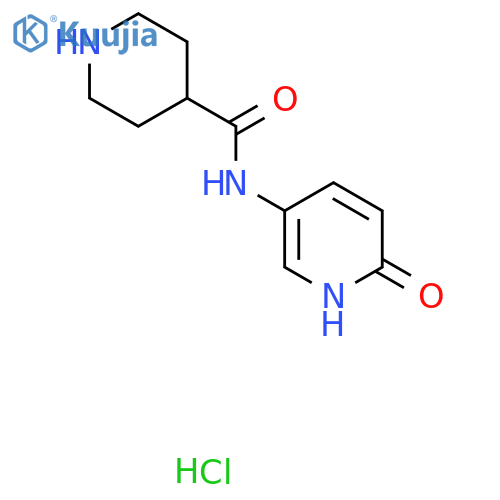 N-(6-Oxo-1H-pyridin-3-yl)piperidine-4-carboxamide;hydrochloride structure