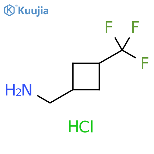 Cyclobutanemethanamine, 3-(trifluoromethyl)-, hydrochloride (1:1) structure