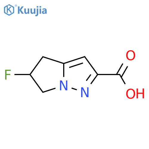 5-fluoro-4H,5H,6H-pyrrolo1,2-bpyrazole-2-carboxylic acid structure