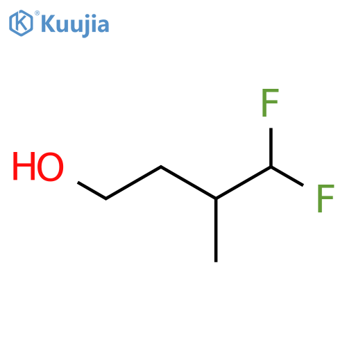 4,4-difluoro-3-methylbutan-1-ol structure