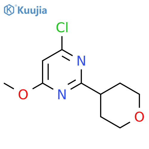 4-Chloro-6-methoxy-2-(oxan-4-yl)pyrimidine structure