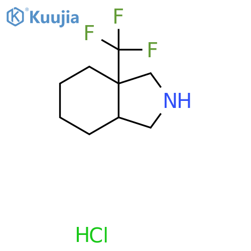 7a-(Trifluoromethyl)-1,2,3,3a,4,5,6,7-octahydroisoindole;hydrochloride structure