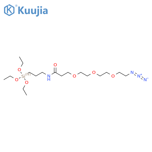 Azido-PEG3-amide-C3-triethoxysilane structure