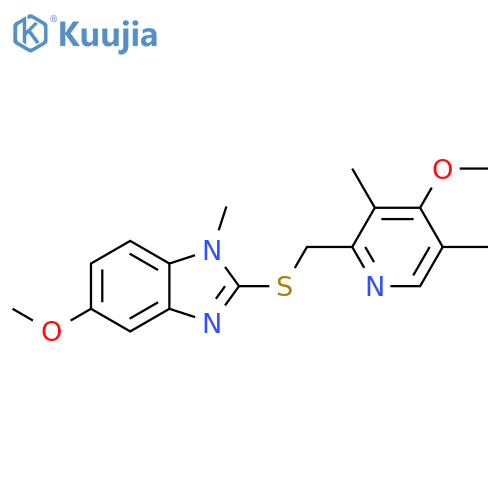 1H-Benzimidazole, 5-methoxy-2-[[(4-methoxy-3,5-dimethyl-2-pyridinyl)methyl]thio]-1-methyl- structure