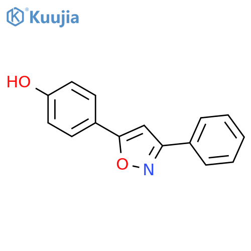 Phenol, 4-(3-phenyl-5-isoxazolyl)- structure