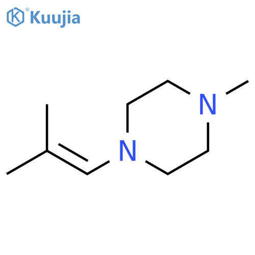 Piperazine,1-methyl-4-(2-methyl-1-propen-1-yl)- structure