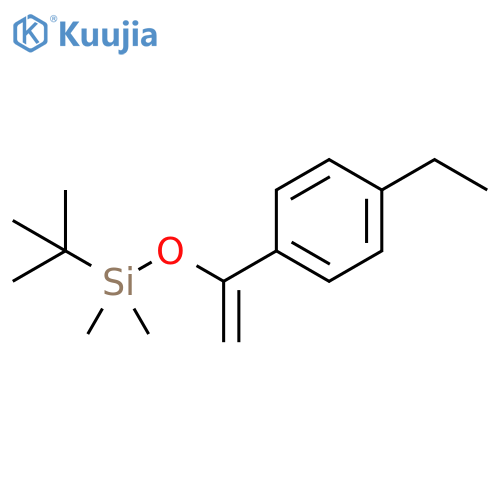 1-[1-[[(1,1-Dimethylethyl)dimethylsilyl]oxy]ethenyl]-4-ethylbenzene structure