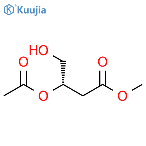 Methyl (3S)-3-(acetyloxy)-4-hydroxybutanoate structure