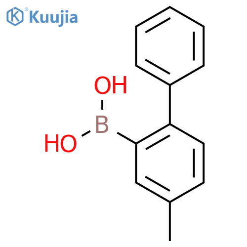 (5-Methyl-2-phenylphenyl)boronic acid structure