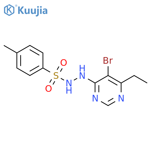 4-Methylbenzenesulfonic acid 2-(5-bromo-6-ethyl-4-pyrimidinyl)hydrazide structure