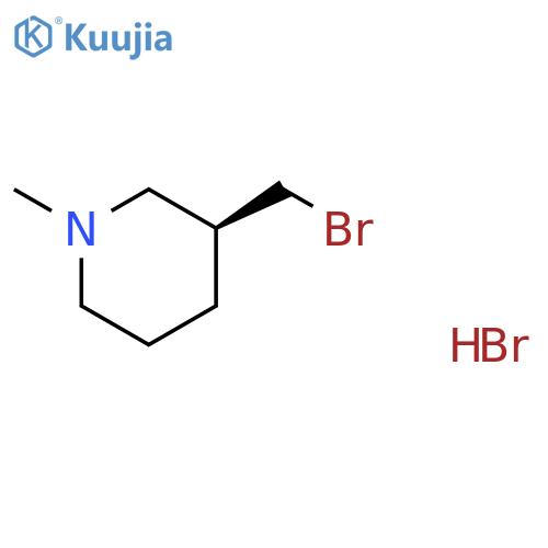 Piperidine, 3-(bromomethyl)-1-methyl-, hydrobromide (1:1), (3S)- structure