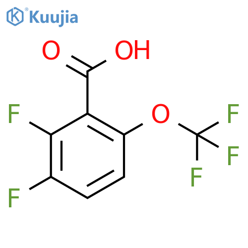2,3-Difluoro-6-(trifluoromethoxy)benzoic acid structure