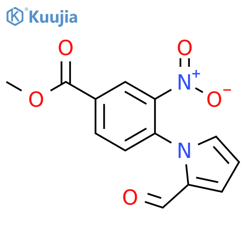 Benzoic acid, 4-(2-formyl-1H-pyrrol-1-yl)-3-nitro-, methyl ester structure