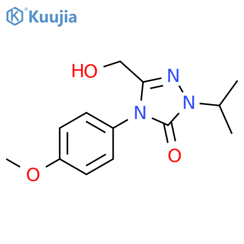 5-(Hydroxymethyl)-4-(4-methoxyphenyl)-2-(propan-2-yl)-2,4-dihydro-3H-1,2,4-triazol-3-one structure