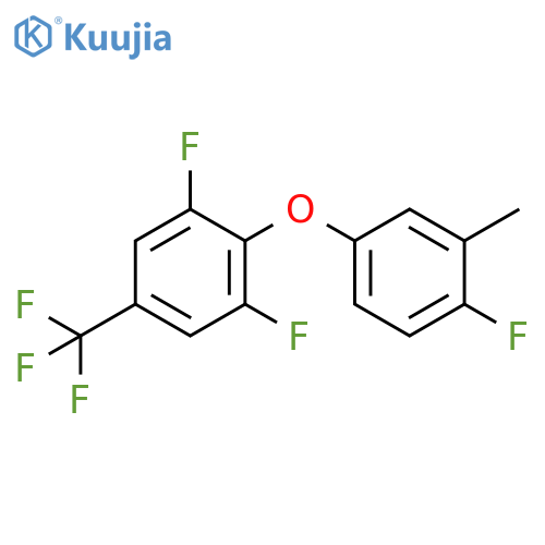 Benzene, 1,3-difluoro-2-(4-fluoro-3-methylphenoxy)-5-(trifluoromethyl)- structure