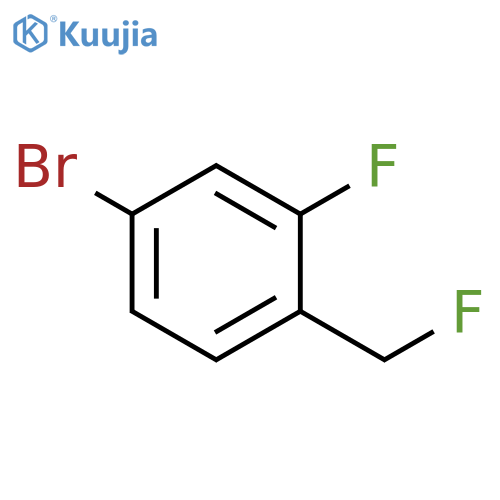 Benzene, 4-bromo-2-fluoro-1-(fluoromethyl)- structure
