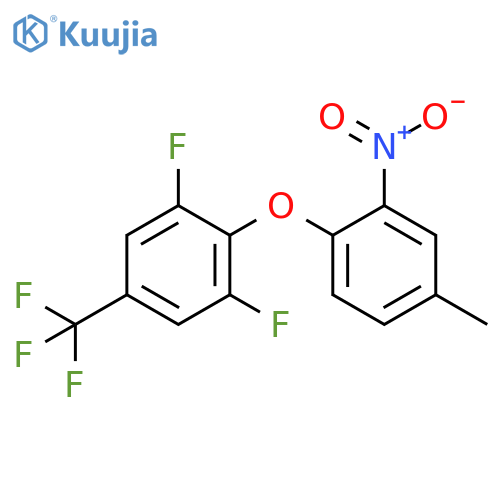 Benzene, 1,3-difluoro-2-(4-methyl-2-nitrophenoxy)-5-(trifluoromethyl)- structure
