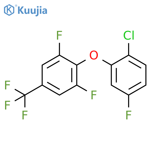 Benzene, 2-(2-chloro-5-fluorophenoxy)-1,3-difluoro-5-(trifluoromethyl)- structure