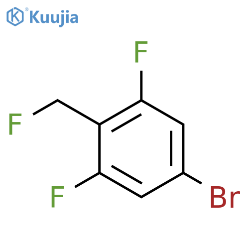 Benzene, 5-bromo-1,3-difluoro-2-(fluoromethyl)- structure