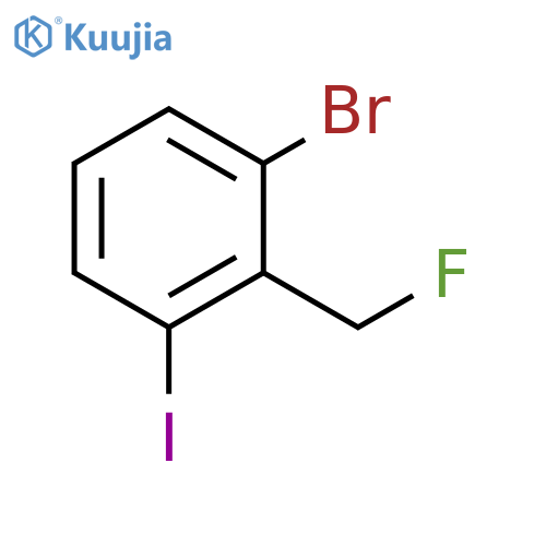 Benzene, 1-bromo-2-(fluoromethyl)-3-iodo- structure
