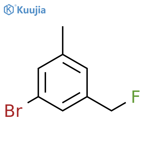 Benzene, 1-bromo-3-(fluoromethyl)-5-methyl- structure