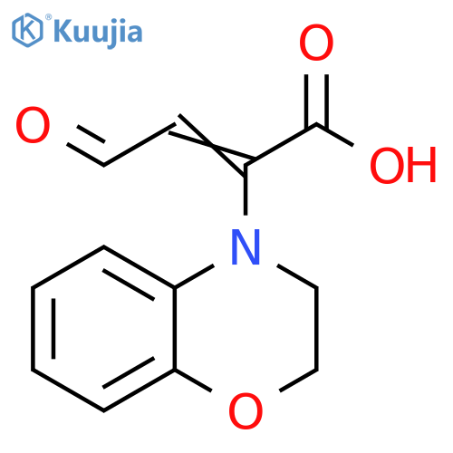 4H-1,4-Benzoxazine-4-acetic acid, 2,3-dihydro-α-(2-oxoethylidene)- structure