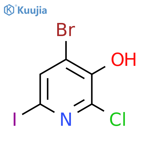4-Bromo-2-chloro-6-iodopyridin-3-ol structure